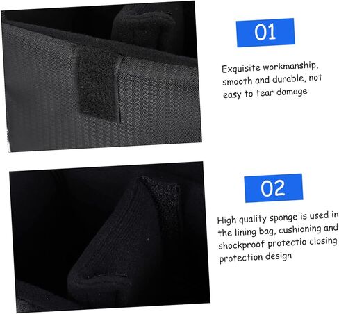 OSALADI Waterproof Shockproof Camera Lens Protective Case Bag 5.91 Inch Portable Thickened Lens Pouch for Outdoor Photography Equipment Storage in Kuwait