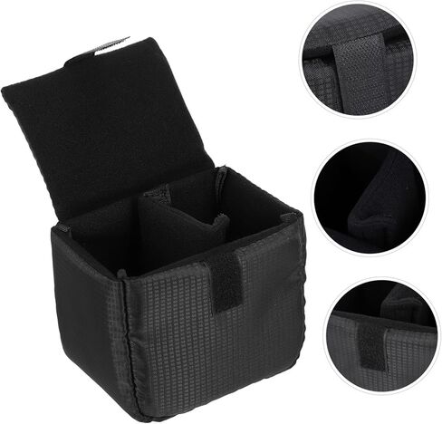 OSALADI Waterproof Shockproof Camera Lens Protective Case Bag 5.91 Inch Portable Thickened Lens Pouch for Outdoor Photography Equipment Storage in Kuwait