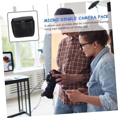 OSALADI Waterproof Shockproof Camera Lens Protective Case Bag 5.91 Inch Portable Thickened Lens Pouch for Outdoor Photography Equipment Storage in Kuwait
