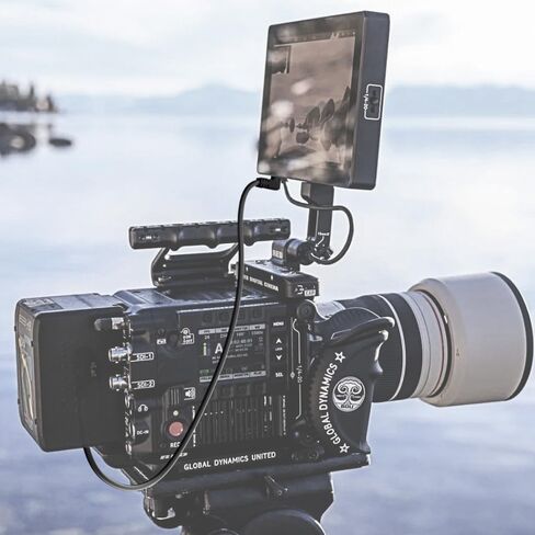 Alvin's Cables AlvinTap (Protective DTap) to 2.1 DC 12v Right Angle Cable for Blackmagic Video Assist, Atomos Shogun, SmallHD 702 Monitor 60cm|23.6in in Kuwait