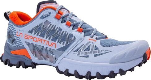 La Sportiva Womens Bushido III GTX Running Shoe, STN-Blu/Moon, 7 Wide | EU 38 Equivalent Size, Waterproof Performance Mountain/Trail Running Shoe, Highly Breathable, Sure Grip & Stability in Kuwait