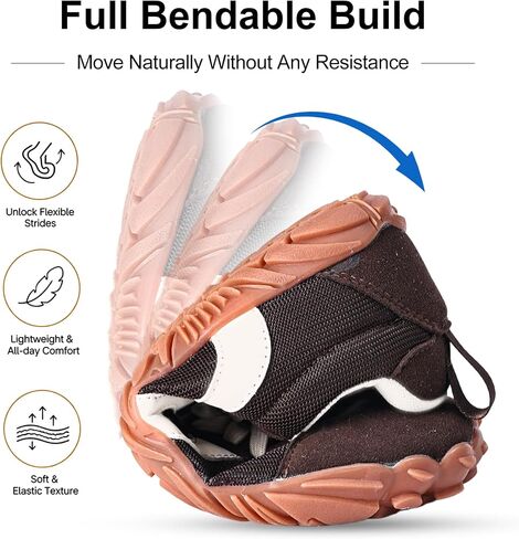 Barefoot Shoes Women Men Wide Toe Box, Zero Drop Grounded Non-Slip Sneakers for Trail Running Hiking Walking Biking Tennis, Lightweight Breathable Comfortable Casual Minimalist Fashion Footwear Unisex | Non-Slip Hiking Trail Running Tennis Travel Workout  in Kuwait