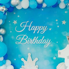 EGD Custom Backdrop Vinyl Decal | Personalized Wall Sticker for Party & Event Backdrops | Custom Name Letters for Birthday, Baby Shower, Graduation & Nursery Decor | Sizes & Fonts (A. Customizable) in Saudi Arabia