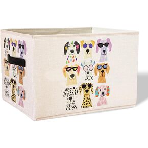 Funny Weiner Dog Storage Basket Bins With Handles for Girls Kids, Funny Dachshund Dog Foldable Organizer Basket Toybox for Girls Room Nursery Bedroom Bathroom Clothes Toys Books in Saudi Arabia