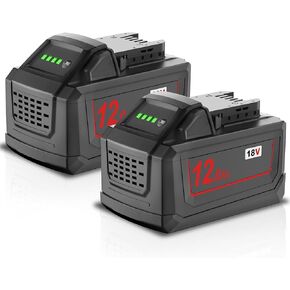 Nonbliep 2Pack 12000mAh 18 Volt Replacement for Milwaukee M18 Battery Compatible with Milwaukee 18V Battery 48-11-1810 48-11-1820 48-11-1840 48-11-1850 48-11-1828 48-11-1860 Cordless Power Tools in Kuwait