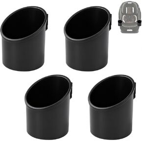 2PCS Car Seat Cup Holder Compatible with Graco 4Ever DLX Car Seats | Fits Up to 77.5mm Kids Water Bottles, Cup Holders Suitable for Toddler Car Seats, Black in Kuwait