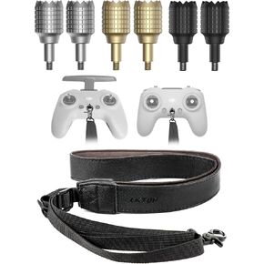 LKTOP Lanyard Neck Strap+Joysticks for DJI Avata/Avata 2/FPV Drone, O3 Air Unit, 50-63'' Adjustable PU Leather Lanyard Stick Replacement Thumb Rocker for DJI FPV Remote Controller 3/2 Accessories in Saudi Arabia