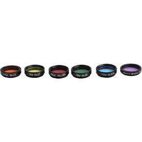 6pcs Telescope Nebula Filter Set with Storage Box 1.25inch Thread for Lunar Planetary Observation and Astrophotography Metal Frame in Saudi Arabia