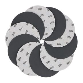 VIBRATITE 70PCS 5 Inch Hook & Loop Sanding Discs, 8 Holes 400-3000 Grit | Silicon Carbide Abrasive, Wet Dry Sandpaper Assortment for Orbital Sanders, Wood, Metal & Auto Finishing ﻿ in Saudi Arabia