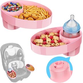 2PCS Car Seat Cup Holder Replacement for Safety 1st Grow and Go & EverFit, Car Seat Snack Tray Compatible with C6577 Base, Safety First Car Seat Cup Holder Replacement, BPA-Free, Dishwasher Safe Black in Saudi Arabia