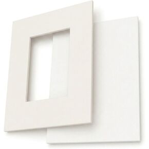Matboard & Foamboard Kit 9" x 12" for 6" x 9" Artwork – 5 Pack – 4-Ply Alpha-Cellulose Mat Boards – Acid-Free Foam Board Backing – Photo Matting, Framing & Art Displays – Warm White in Kuwait