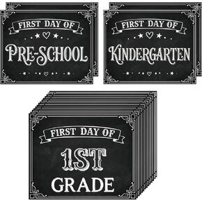 FLYAB 16PCS First and Last Day of School Signs Double-Side Back to School Sign First Day of School Sign for Preschool Kindergarten 1st-12th Grades to College in Saudi Arabia
