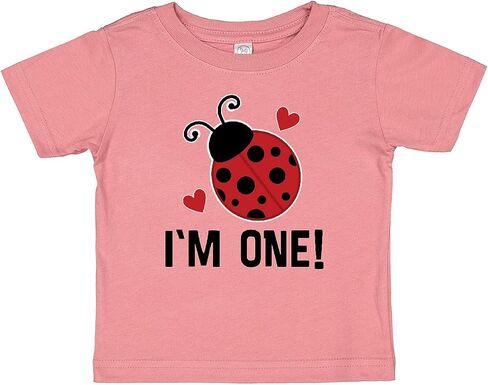 inktastic 1st Birthday Ladybug 1 Year Old Baby T-Shirt in Kuwait