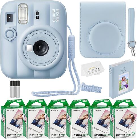 Fujifilm Instax Mini 13 Instant Camera 60 Films & Accessories (Lagoon Green) in Kuwait