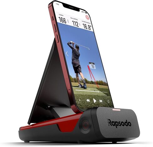 Rapsodo Mobile Launch Monitor Golf Simulator | MLM iPhone & iPad Only | Indoor & Outdoor Swing Analyzer & Tracker | GPS Satellite View | Ball Speed, Club Speed & Launch Angle Data in Kuwait
