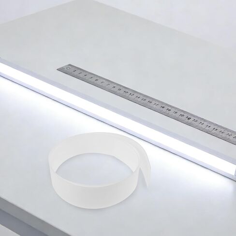 COHEALI LED Light Diffuser Panel White Plastic 0.8mm Thickness for Ambient and Task Lighting Minimizing Glare and Providing Uniform Illumination Light Strip Diffuser Sheet in Kuwait