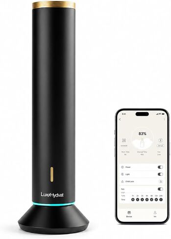 Waterless Essential Oil Diffuser for Home Hotel Office | Smart App Controlled Scent Diffuser for Large Room, Covers Up to 4000 Sq Ft, Quiet Aroma Diffuser 360° Ambient Light in Kuwait