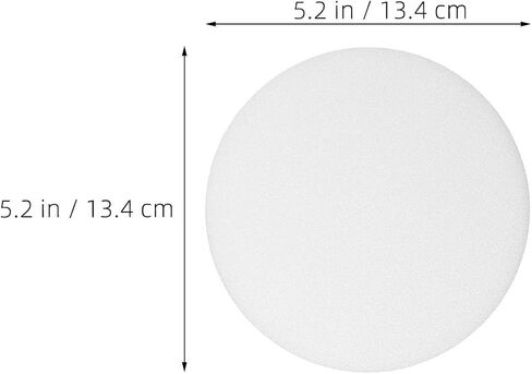 Healeved 8pcs round LED Spotlight Diffuser Cover for Ceiling Lights, White Plastic Lamp Shade with Heat Resistance and Durability, for Living Rooms and Bedrooms in Kuwait