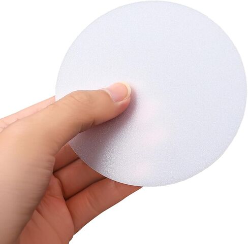 Healeved 8pcs round LED Spotlight Diffuser Cover for Ceiling Lights, White Plastic Lamp Shade with Heat Resistance and Durability, for Living Rooms and Bedrooms in Kuwait