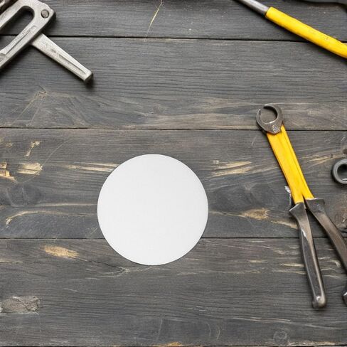 Healeved 8pcs round LED Spotlight Diffuser Cover for Ceiling Lights, White Plastic Lamp Shade with Heat Resistance and Durability, for Living Rooms and Bedrooms in Kuwait