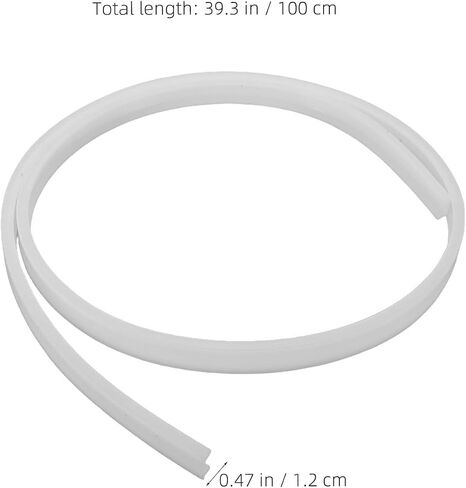 LED Strip Channel Diffuser PVC Light Strip Cover with Arcshaped Appearance for Easy Installation and Simple Mounting, White Decorative Lighting for Office and Interior Space in Kuwait