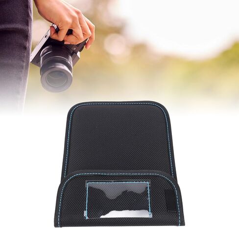 LICAEVEY 4x5.65inch Lens Filter Carry Case Wallet, Water Dust Proof Anti Scratch Pouch for Cinema Lens Filter, with Hook and Loop Closure and Label in Kuwait