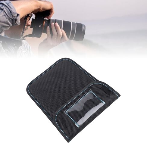 LICAEVEY 4x5.65inch Lens Filter Carry Case Wallet, Water Dust Proof Anti Scratch Pouch for Cinema Lens Filter, with Hook and Loop Closure and Label in Kuwait