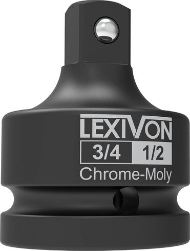 LEXIVON 1/2-Inch Impact Socket Adapter, 1/2" Female x 3/4" Male Increaser | Chrome-Molybdenum alloy steel = Fully Impact Rated (LX-401) in Saudi Arabia