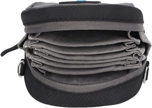 8 in 1 Lens Filter Case, Waterproofs Camera Lens Filter Storage Pouch with Shoulder Strap for Filter Up to 95mm in Kuwait