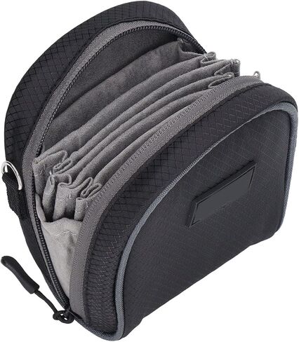 8 in 1 Lens Filter Case, Waterproofs Camera Lens Filter Storage Pouch with Shoulder Strap for Filter Up to 95mm in Kuwait