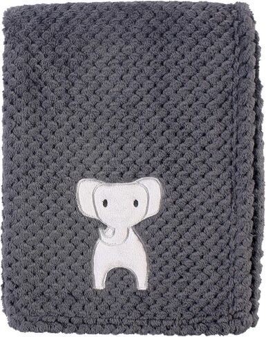 Hudson Baby Unisex Baby Plush Waffle Blanket, Swan, One Size in Kuwait