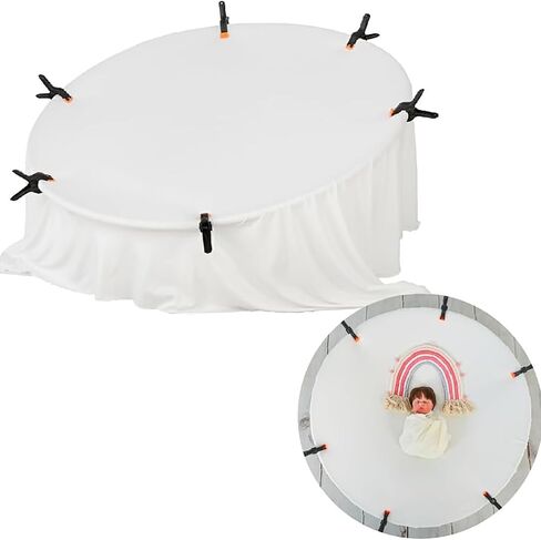 Kate Newborn Photography Props Stainless Steel Stand with 6 Clamps for Baby Photoshoot | Newborn Beanbag Photography Props, Stainless Steel Stand for Baby with 6 Clamps (No Filler, No Cloth) in Saudi Arabia
