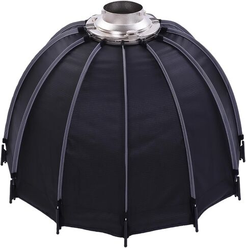 Asixxsix 25.6 Inch Quick Release Umbrella Softbox, Parabolic Deep Reflective Umbrella LED Video Light with Diffuser Coverfor Photography Studio, Live Streaming and Travel in Kuwait