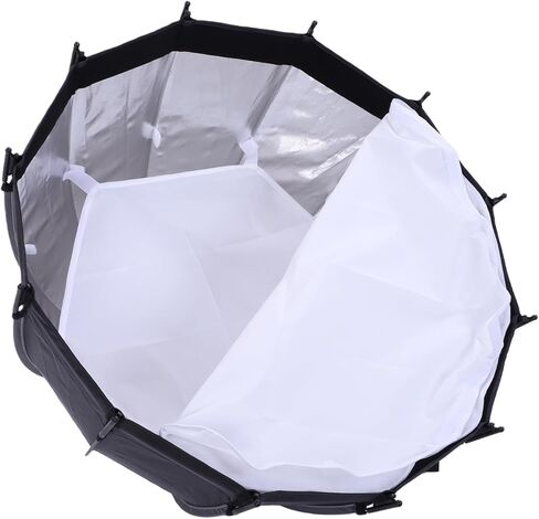 Asixxsix 25.6 Inch Quick Release Umbrella Softbox, Parabolic Deep Reflective Umbrella LED Video Light with Diffuser Coverfor Photography Studio, Live Streaming and Travel in Kuwait
