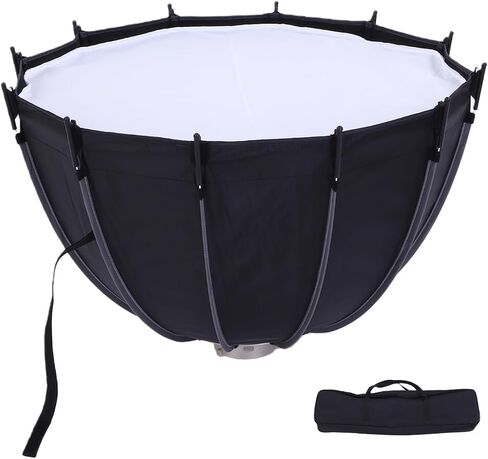 Asixxsix 25.6 Inch Quick Release Umbrella Softbox, Parabolic Deep Reflective Umbrella LED Video Light with Diffuser Coverfor Photography Studio, Live Streaming and Travel in Kuwait
