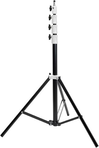 Flashpoint 9.5' White Color Coded Pro Air Cushioned Heavy Duty Light Stand for Photography, This Photography Light Stand is Portable, Lightweight and Durable V2, FP-S-9-WH-V2 in Kuwait