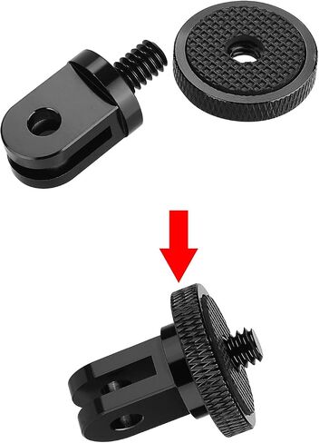6 Pack Aluminum 1/4"-20 Camera Tripod Adapter, Compatible with GoPro and Insta360 Action Cameras, 1/4" Mount Adapter for Standard 1/4 Accessories in Kuwait