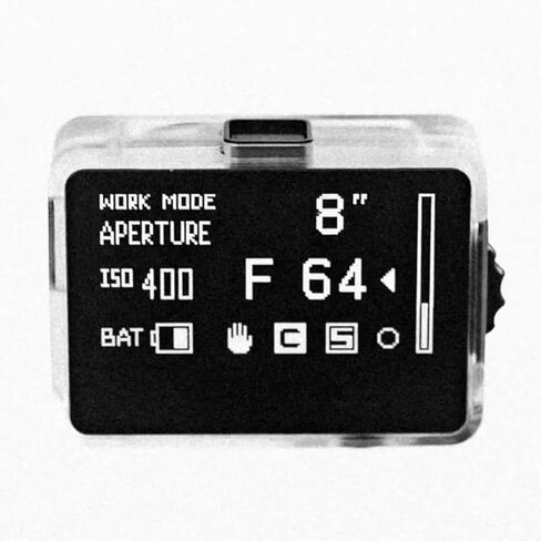 Photography Light Meter, 30°fov Ambient Light Digital Exposure Meter with Large OLED Screen, Cold Shoe Mount, Rechargeable, for Vintage Film Cameras (A) in Kuwait