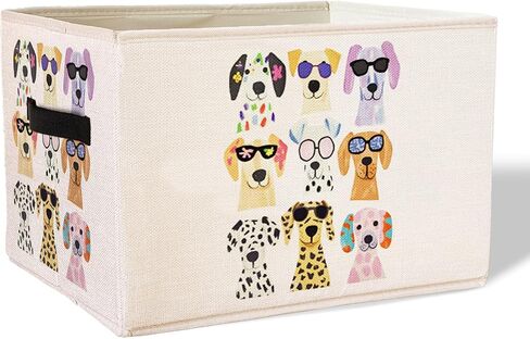 Funny Weiner Dog Storage Basket Bins With Handles for Girls Kids, Funny Dachshund Dog Foldable Organizer Basket Toybox for Girls Room Nursery Bedroom Bathroom Clothes Toys Books in Kuwait