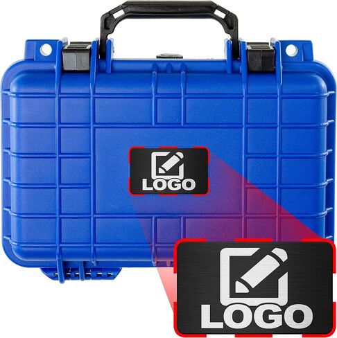 Eylar Protective Gear and Camera Hard Case with Custom Logo Plate Waterproof Dry Box with Foam 11.6 Inch 8.3 Inch 3.8 Inch, TSA Approved, Lockable (Tan) in Kuwait
