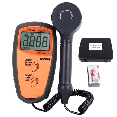 Light Meter, A B Tester with LCD Display, Portable Meter for Lamp Testing and More for Measuring Light, Test Range: 0-40mW, 290-390nm in Kuwait