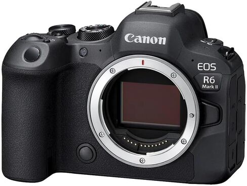 Canon EOS R6 Mark II Mirrorless Camera Body Bundle, Black | 24.2MP Full-Frame CMOS Sensor, 4K Video, Dual Pixel AF II, IBIS, Black, + Extra Battery, Bag, Canon 1-Year Warranty in Kuwait