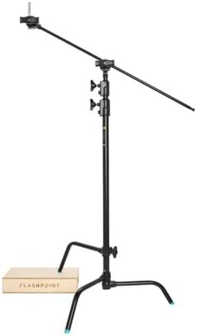 Flashpoint 40" Quick Sliding Leg C-Stand Kit with 2.5" Grip Head & 40" Grip Arm (Black) in Kuwait
