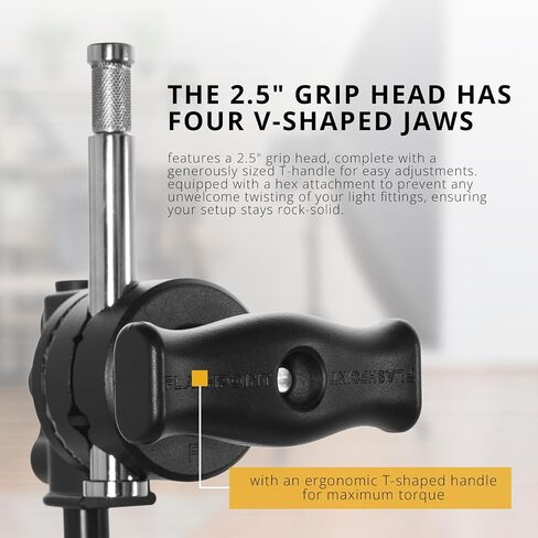Flashpoint 40" Quick Sliding Leg C-Stand Kit with 2.5" Grip Head & 40" Grip Arm (Black) in Kuwait