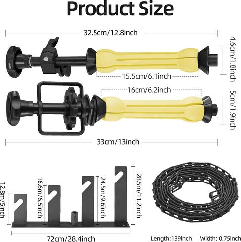 WELLMAKING 4 Axis Manual Background Lifter for Studio Photography | Backdrop Support System, Adjustable Height Control, Muslin Background Compatible, Smooth Operation, Photo Video Event Setup in Kuwait