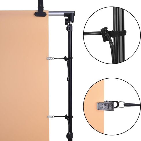 14PCS Background Editing Cinematography Video Studio Equipment Workshop Fixtures Clip Length 20cm Suitable for Fixing Fabrics/Curtains/Paper in Kuwait