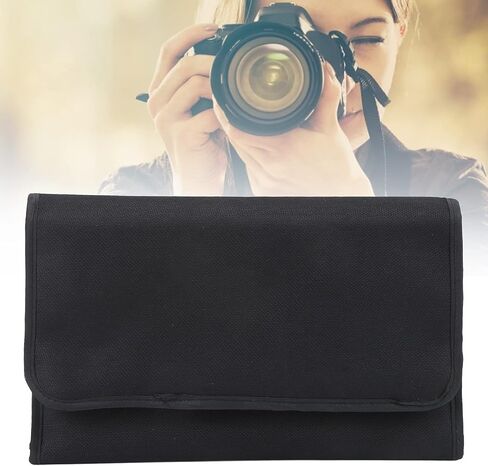 Foldable Camera Lens Filter Case Portable 10 Pockets Organizer for P Series Filters Nylon Material in Kuwait