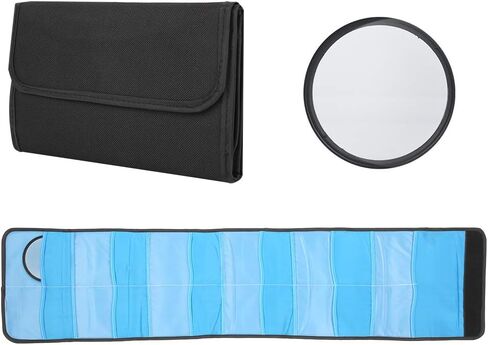 12 Slots Professional Camera Filter Storage Bag Shockproof Nylon Pouch with Sponge Protection for 82mm Lens Filters Photography Accessories Organizer in Kuwait