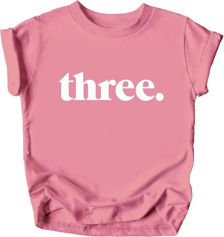 Olive Loves Apple Three Period 3rd Birthday Shirt for Boys & Girls - Toddler Third Bday Party Outfit in Kuwait