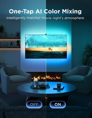 Govee TV Backlight 3 with Dual 4MP Lens Bundle LED Smart Light Bulbs in Kuwait